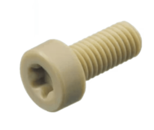 High Performance Polymer PEEK and PPS Vacuum compatible fasteners - High Performance Polymer-Plastic Fastener Components