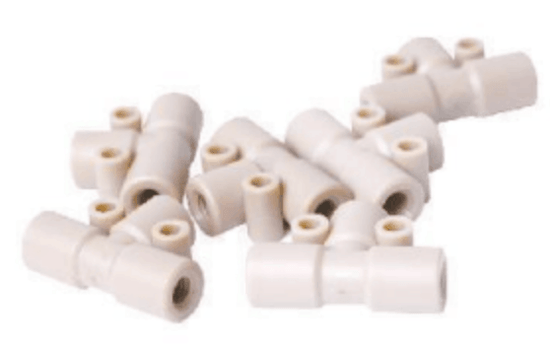 HPLC GCMS Tubing Connectors - High Performance Polymer-Plastic Fastener Components
