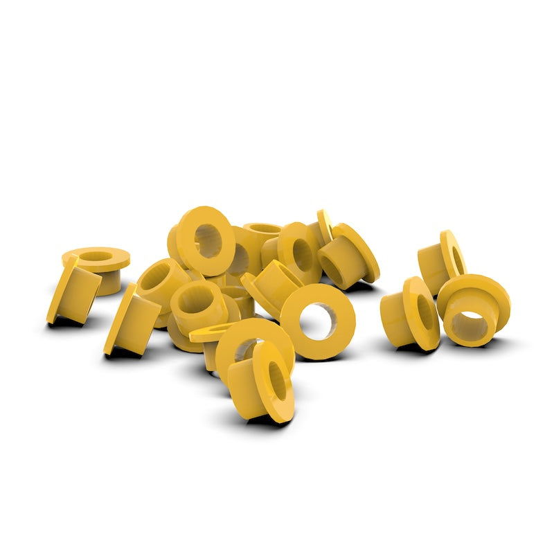 Thermoplastic Polyimide (TPI) Custom Manufactured Flanged Bushings