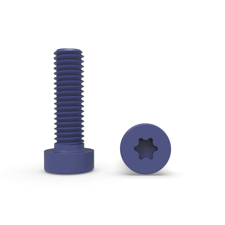 Vis à tête cylindrique à six pans creux en acier inoxydable avec revêtement PTFE - ISO 14580 TX