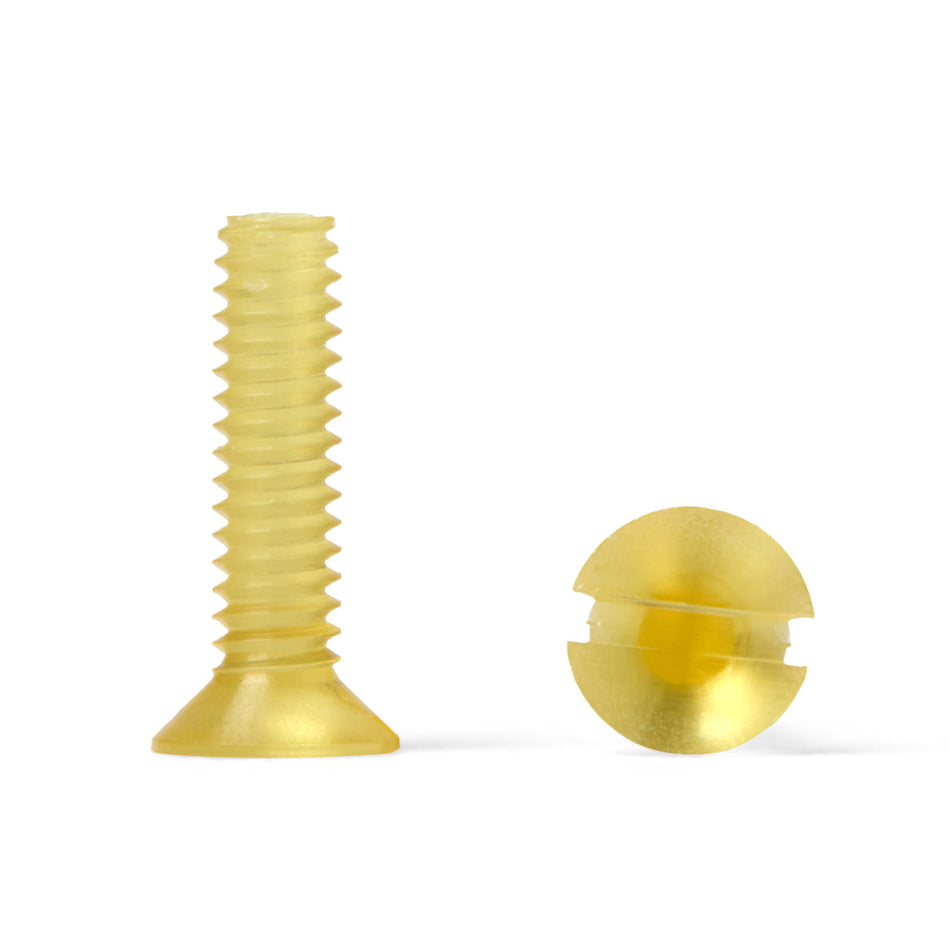 PEI Ultem Slotted Countersunk Flat Head Screw