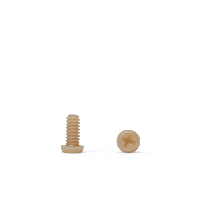 PEEK Micro Pan Head Screws - Cross Recessed Phillips - DIN 7985