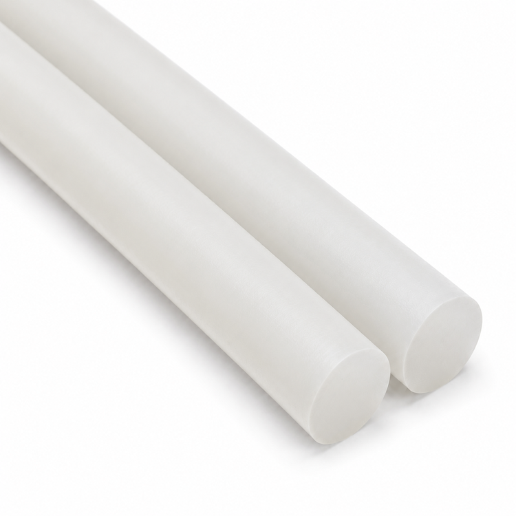 PVDF (Kynar) Natural Unfilled Rod/Bar