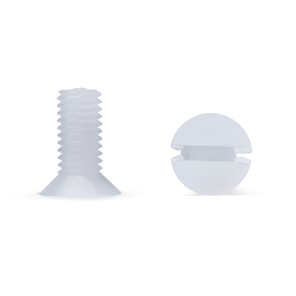 PVDF Countersunk Flat Head Slotted Screws - DIN 963