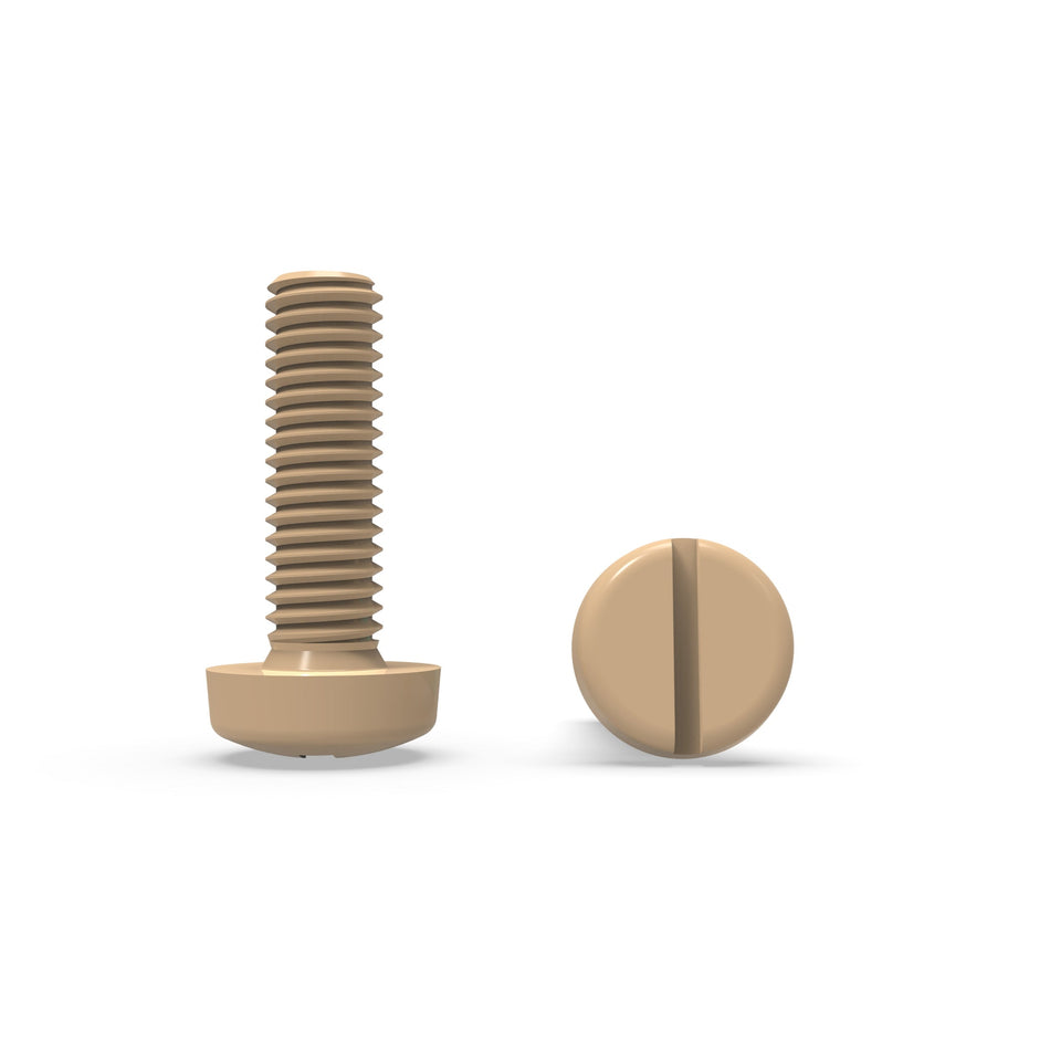 Imperial PEEK Slotted Pan Screw