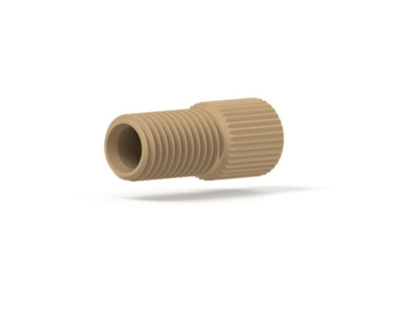 Flangeless PEEK Nut - 5/16-24 Flat bottom - 3/16" OD Tubing - High Performance Polymer-Plastic Fastener Components