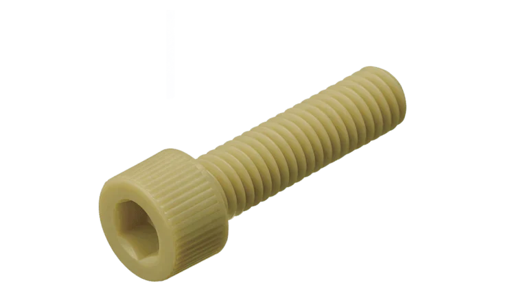 PEEK (GF30) Hex Socket-Cylinder Head Cap Screw - High Performance Polymer-Plastic Fastener Components