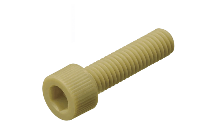PEEK (GF30) Hex Socket-Cylinder Head Cap Screw - High Performance Polymer-Plastic Fastener Components