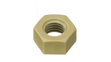 PEEK (GF30) Hexagon Nuts - High Performance Polymer-Plastic Fastener Components