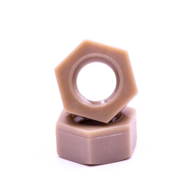 PEEK Hexagon Nuts - High Performance Polymer-Plastic Fastener Components