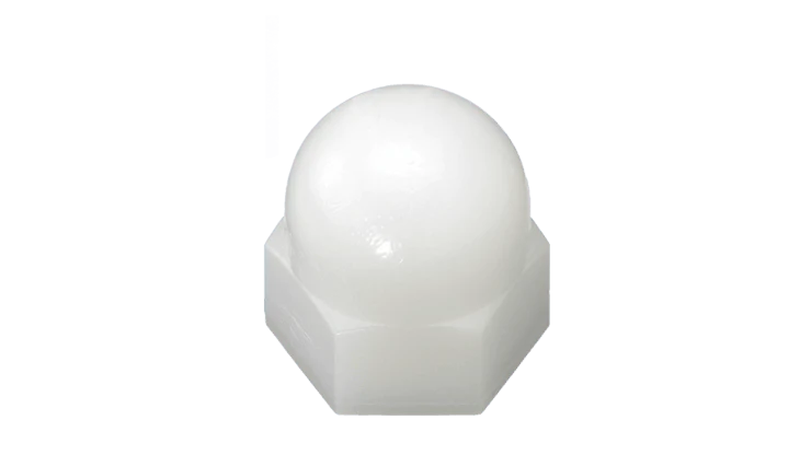 Polyacetal POM Hexagon Dome Nuts - High Performance Polymer-Plastic Fastener Components