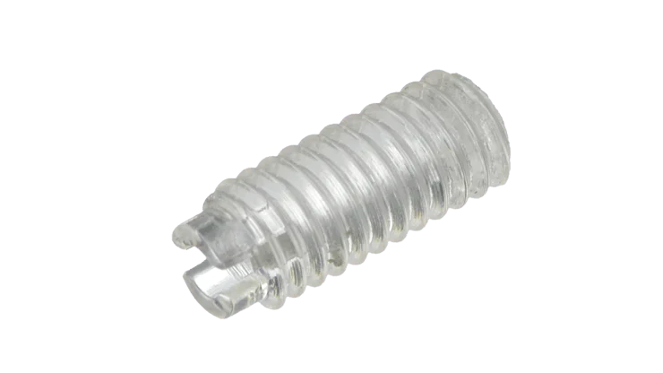 Polycarbonate Hexagon Socket Grub screws - High Performance Polymer-Plastic Fastener Components