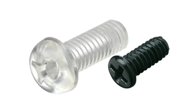 Polycarbonate Pan Head Screws - Cross Recessed Phillips - High Performance Polymer-Plastic Fastener Components