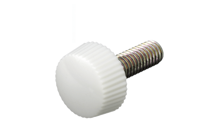 Polycarbonate Thumb Screw (Stainless Steel Thread) - High Performance Polymer-Plastic Fastener Components