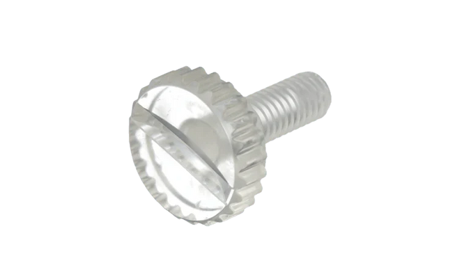 Polycarbonate Thumb Screw (Transparent) - High Performance Polymer-Plastic Fastener Components