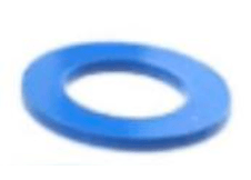 PTFE Coated Teflon Stainless Steel Flat Washers Blue - High Performance Polymer-Plastic Fastener Components