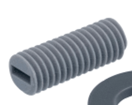 PVC Grub-Set Screws - High Performance Polymer-Plastic Fastener Components